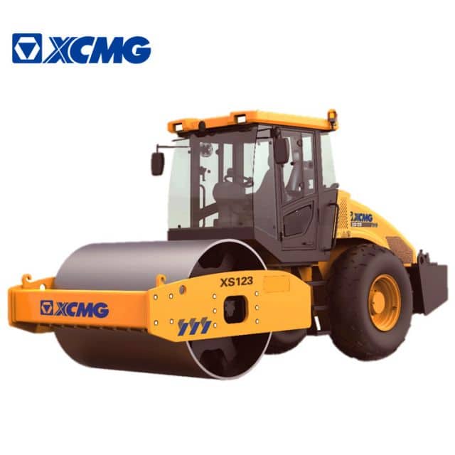 XCMG official mini road roller XS123 single drum vibratory road roller compactor machine price